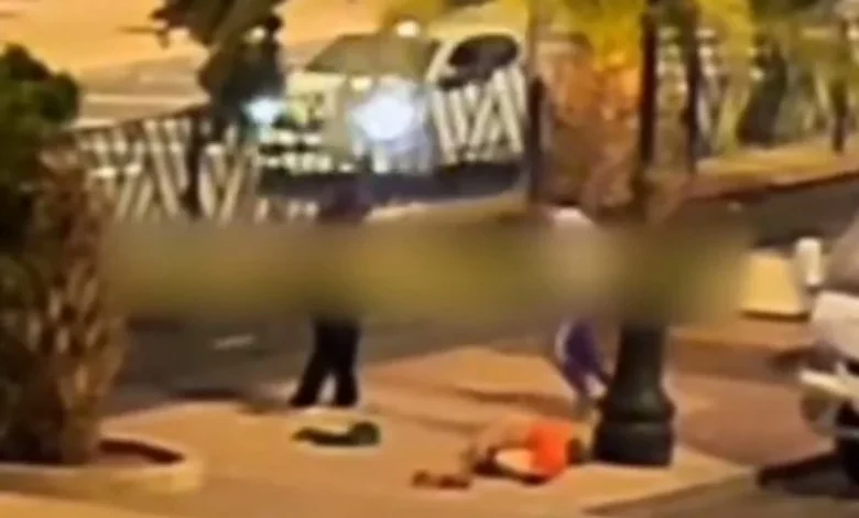 فيديو صادم يُسقط شخصًا في قبضة الأمن بأكادير بعد اعتداء عنيف على سيدتين % taxi agadir violence