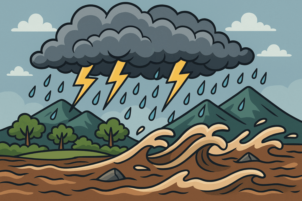زخات رعدية وسيول صيفية تهدد مناطق المغرب وتدعو للحيطة