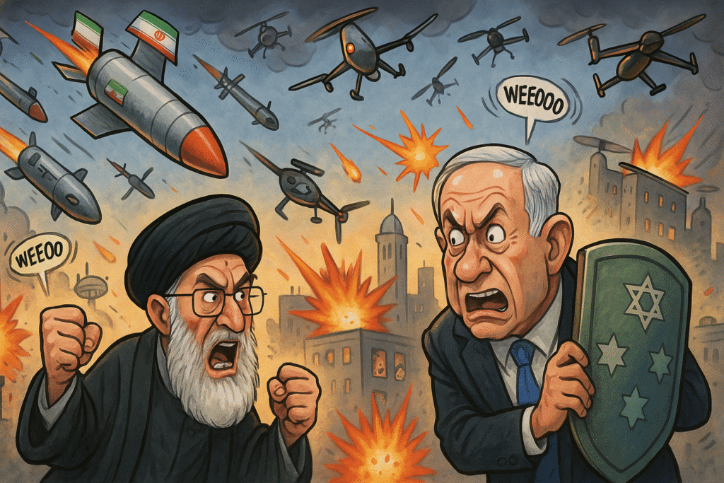 هجوم إيراني بالصواريخ والمسيّرات يهز إسرائيل وتصعيد خطير في المنطقة