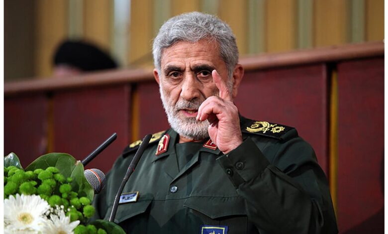 قاآني يفاجئ الجميع بظهوره في طهران ويفنّد شائعات اغتياله % قاآني يفاجئ الجميع بظهوره في طهران ويفنّد شائعات اغتياله