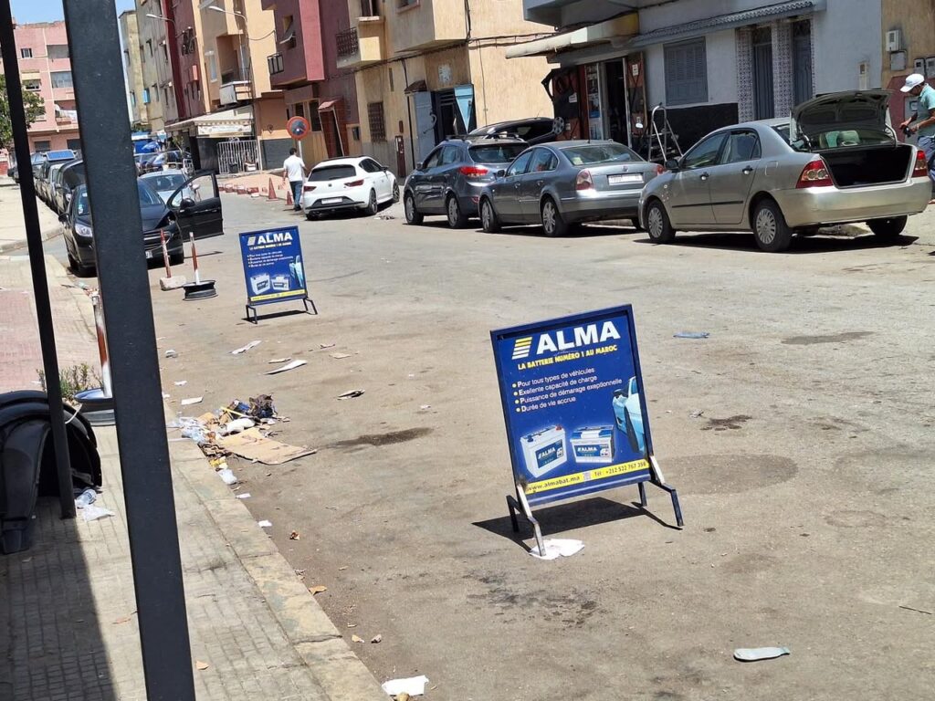 شارع الصبيحي في سلا.. الملك العمومي رهينة الصمت