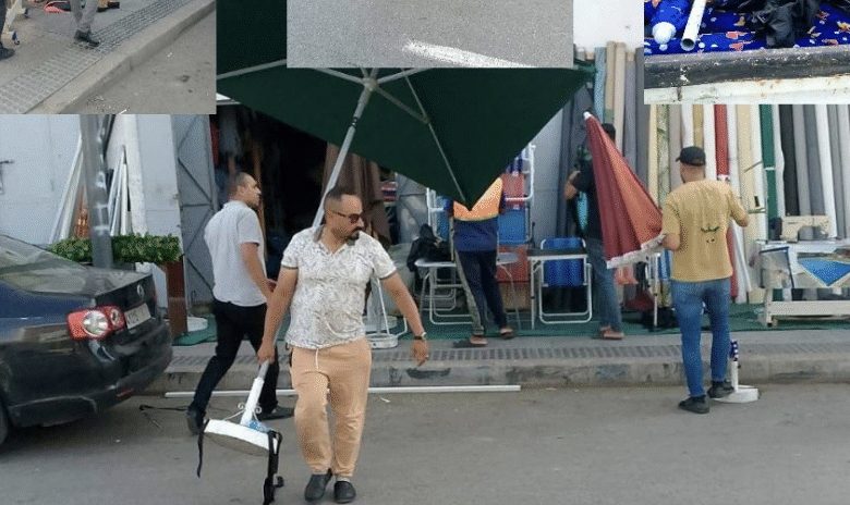 قائد المزرعة سلا يقود حملة لتحرير الملك العمومي وتنظيم الشوارع