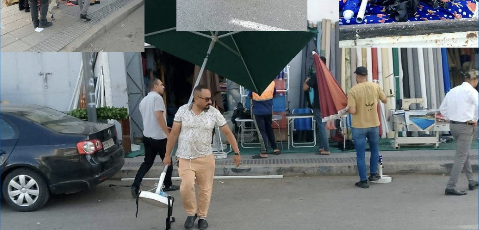 قائد المزرعة سلا يقود حملة لتحرير الملك العمومي وتنظيم الشوارع