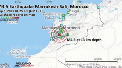هزة أرضية بقوة 4,6 درجات نواحي مراكش