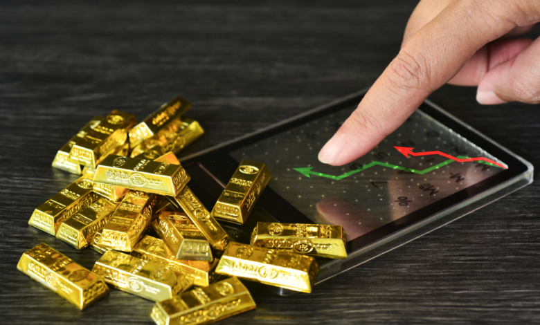 الذهب يواصل الصعود مقتربًا من قمته التاريخية وسط تراجع الدولار % الذهب يواصل الصعود مقتربًا من قمته التاريخية وسط تراجع الدولار