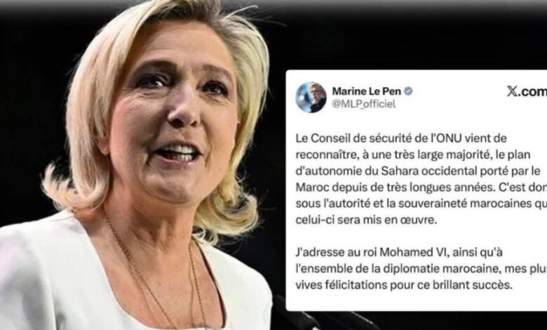 الصحراء المغربية.. من قاعات الأمم المتحدة إلى تغريدة لوبان % الصحراء المغربية.. من قاعات الأمم المتحدة إلى تغريدة لوبان