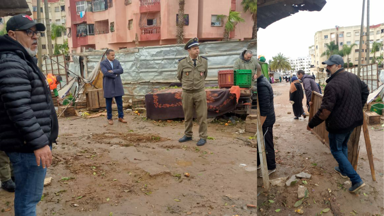 حملة ميدانية بسوق تابريكت تعيد النظام وتجمع الكلاب الضالة