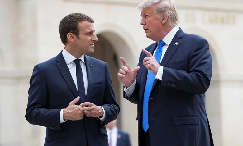 Trump menace la France de droits de douane pour le dossier de Gaza % Trump menace la France de droits de douane pour le dossier de Gaza