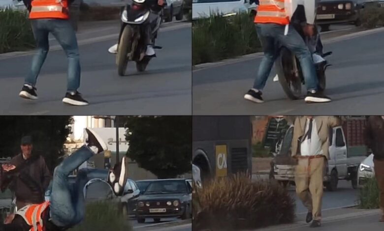 توقيف سائق دراجة نارية متهور عمد إلى دهس شرطي % 637864840 2937839206422268 39312366524697354 n