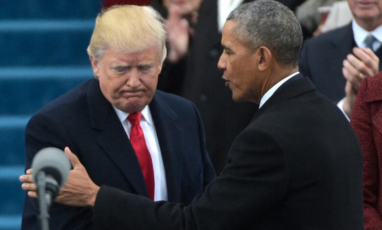 ترامب يدعو لاعتقال أوباما ويتهمه بتقويض انتخابات 2016 % ترامب يدعو لاعتقال أوباما ويتهمه بتقويض انتخابات 2016