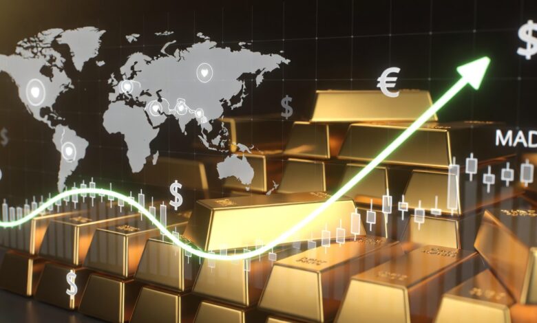 أسعار الذهب اليوم ترتفع رغم خسائر مارس وضغوط التضخم العالمية % أسعار الذهب اليوم ترتفع رغم خسائر مارس وضغوط التضخم العالمية