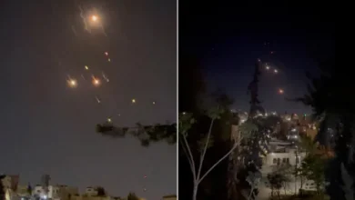 الأردن يعلن إعادة فتح أجوائه أمام حركة الطيران بعد الهجوم الإيراني % صواريخ إيرانية فوق الأردن 1713085615