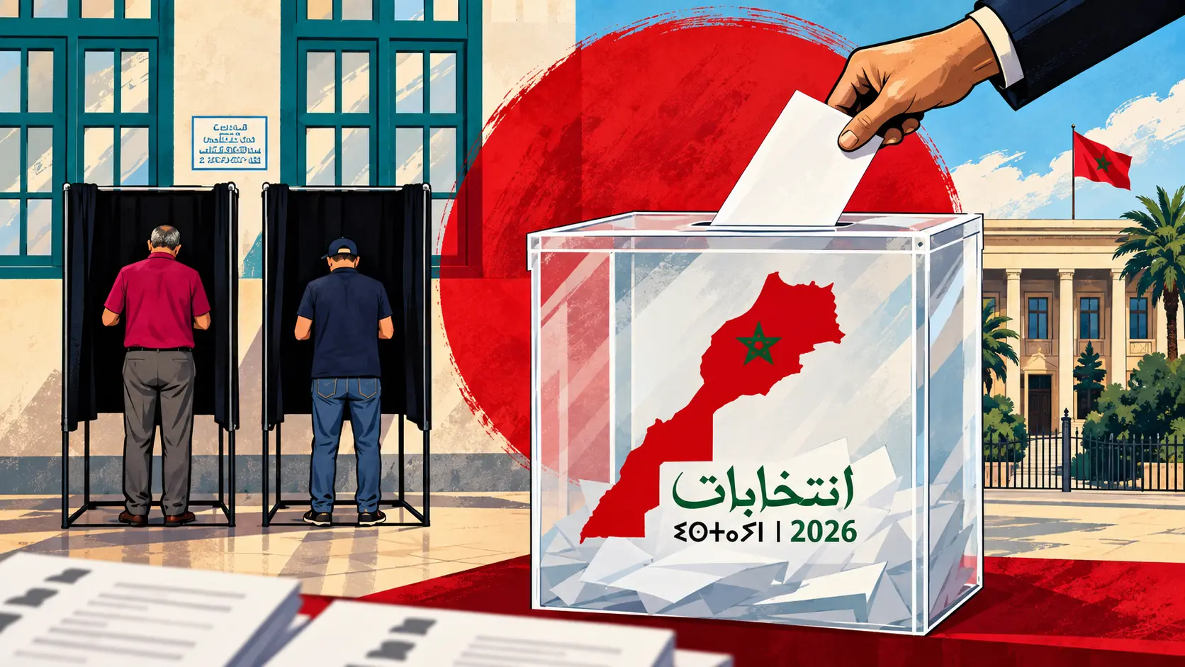 انتخابات 2026.. البام يتصدر والاقتراع يسجل أدنى مشاركة منذ 2011