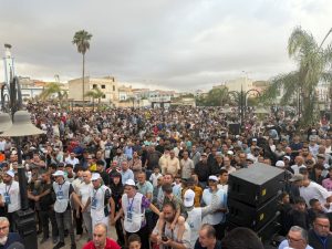 استقبال جماهيري كبير لفوزي لقجع بالدريوش.. تعبئة لافتة في محطة انتخابية جديدة % hh